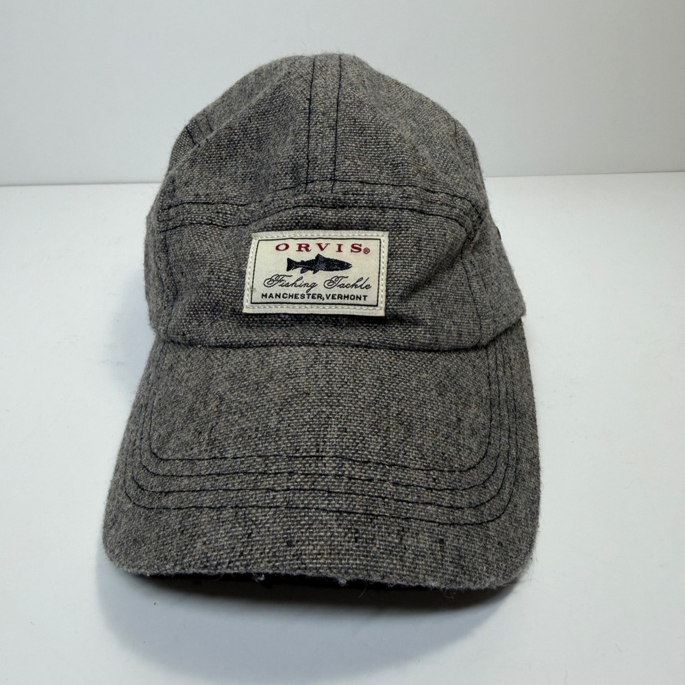 Orvis Fishing Tackle Hat Mens OSFM Gray Wool Blend Gorpcore Heritage Cabincore